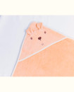 Newborn-4 Years Cotton Baby hooded towel Bunny Face 80x80cm Grey, Pink